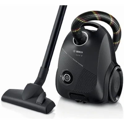 Bosch Bodenstaubsauger BGDS2CHAMP | 600W | Beutel | PureAir Filter | Saugkraftregulierung | 3,5l | schwarz