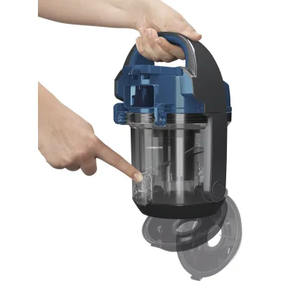 Bosch Bodenstaubsauger BGS05A220 Serie 2 | beutellos | 700W | PureAir Filter | 1,5l | 9m Radius | Teleskoprohr | Blau