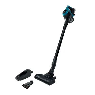 Bosch Akku-Staubsauger BKS6111P Unlimited | kabellos | beutellos | 18V | wechselbarer Akku | petrol blau