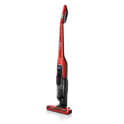 Bosch Akkustaubsauger BLH86PET1 Serie 6 Athlet ProAnimal | 25,2V | beutellos | Tierhaarbürste | 60 Min Laufzeit | rot
