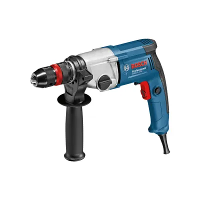 Bosch Professional Bohrmaschine GBM 13-2 RE | 750W | 2-Gang | Metall & Holz | Schnellspannbohrfutter | Zusatzhandgriff