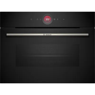 Bosch Kompaktbackofen CBG7741B1 Serie 8 | Einbau 60x45cm | 47l | 12 Heizarten | Pyrolyse | AirFry | Schwarz