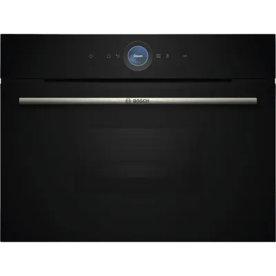 Bosch Einbau-Dampfgarer CDG714XB1 | Serie 8 | 38 l Garraum | 4 Heizarten | Touch-Bedienung | Home Connect | Schwarz