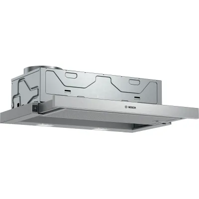 Bosch Flachschirmhaube DFM064W54 | Dunstabzugshaube 60 cm | Ausziehbar | Umluft & Abluft | LED | silber