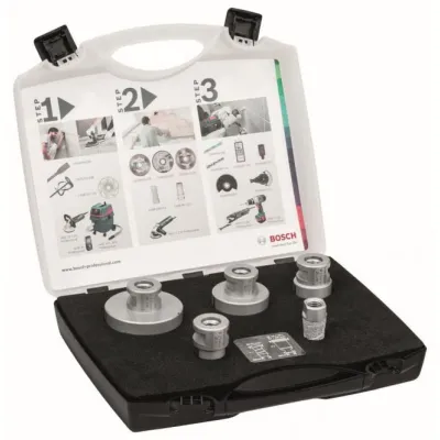 Bosch Diamanttrockenbohrer-Set 2608576669 | 5-tlg. | Ø 20-68 mm | Dry Speed | für Fliesen | Winkelschleifer