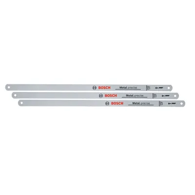 Bosch Bügelsägeblatt 1600A032UM | 300 mm | 24 TPI | Bimetall | 3 Stück | für Metall, Kunststoff, Aluminium