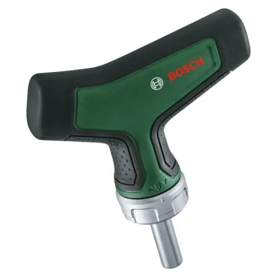 Bosch Bit-Ratschenschraubendreher 1600A02Z9S T-Griff | 46 Nm Drehmoment | magnetisch | 28 mm Schaft | grün-schwarz