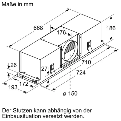 Bosch Umluftmodul DIZ1JX2C1 | CleanAir Standard | für Dunstabzugshauben | geräuscharm | weiß