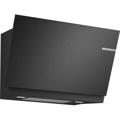 Bosch Dunstabzugshaube DWJ81AN60 | Wandmontage | 80 cm Schrägesse | Umluft | Home Connect | LED dimmbar | Schwarz