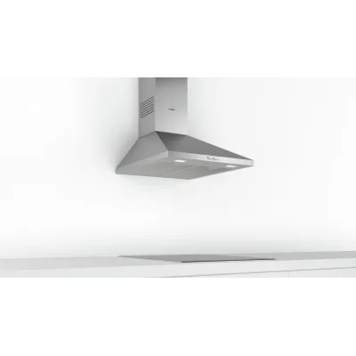 Bosch DWP64BC50 Dunstabzugshaube 60 cm Edelstahl | 3 Stufen | LED-Beleuchtung | Abluft/Umluft | leise 66 dB