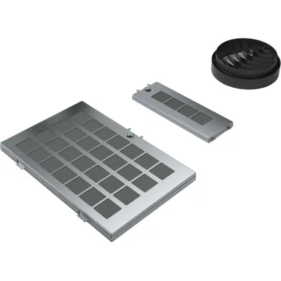 Bosch Umluft-Starterset DWZ0AK0R0 | 2 regenerierbare Aktivkohlefilter & Diffusor | Zubehör für Dunstabzugshauben