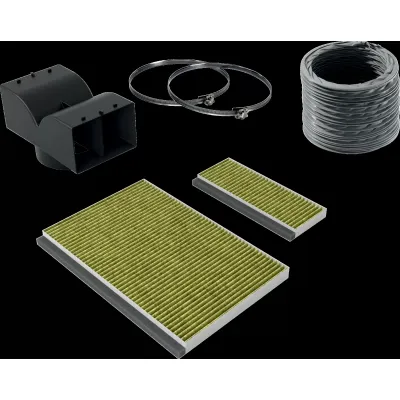 Bosch Umluftset DWZ1KK1I6 Clean Air Plus | Geruchsfilter für Dunstabzugshauben | Anti-Pollen | Anti-Fisch | Zubehörset