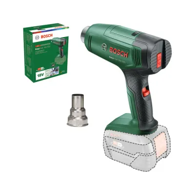 Bosch Akku-Heißluftgebläse EasyHeat 18V-500 06032A8000 | 18V | 350–500 °C | ohne Akku | Reduzierdüse | grün