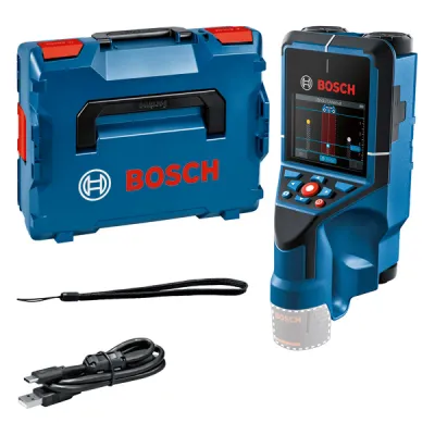 Bosch Professional Ortungsgerät D-tect 200 C | Wallscanner 20 cm Tiefe | Holz Metall | mit L-BOXX | blau