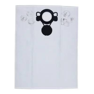 Bosch Staubsaugerbeutel 2605411229 | passend für GAS 20 L Professional | Vliesbeutel | 5 Stück | Weiß