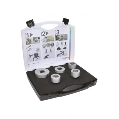 Bosch Diamant-Trockenbohrer-Set 2608599037 | X-LOCK | 5-teilig | Ø 20–68 mm | für Keramik & Fliesen | Silber