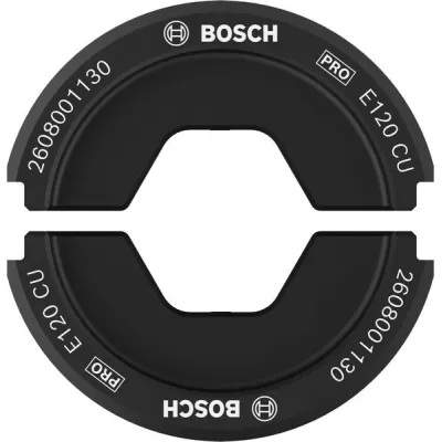 Bosch PRO Presseinsatz E120 CU 2608001130 | Crimpeinsatz für Rohrkabelschuhe & Verbinder | 120 mm² | gehärteter Stahl