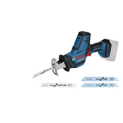 Bosch Professional Akku-Säbelsäge GSA 18V-LI C 18V | kompakt & vibrationsarm | inkl. 4 Sägeblätter | ohne Akku/Ladegerät