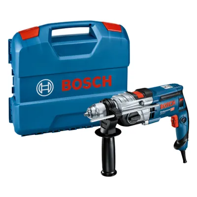 Bosch Professional Schlagbohrmaschine GSB 20-2 850W | 2-Gang | KickBack Control | Metallgehäuse | L-Case | Blau