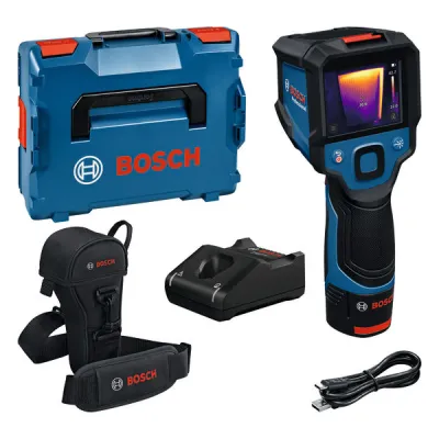 Bosch Wärmebildkamera GTC 12V-450-13 0601083900 | 256x192 px | 12V Akku | L-BOXX Set | IP54 | USB-C | Arbeitslicht