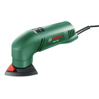 Bosch Deltaschleifer PDA 180 0603339003 | 180W | für Holz & Metall | SDS-System | inkl. 3 Schleifblätter | grün
