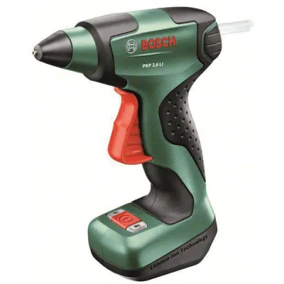 Bosch Akku-Heißklebepistole PKP 3,6 LI 0603264600 | kabellos | 15 Sek. Aufheizzeit | 4 Klebesticks | Micro-USB | grün