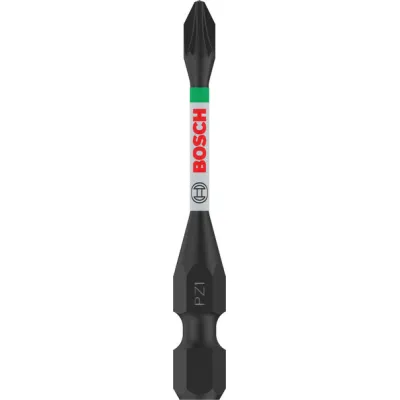 Bosch Bit PRO Impact 2608522543 | Pozidriv PZ1 | 55 mm Länge | 2 Stück | robuster Schrauberbit