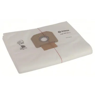 Bosch Vliesfilterbeutel 2607432038 | Staubsaugerbeutel für GAS 55 M AFC | 5 Stück | strapazierfähig | weiß