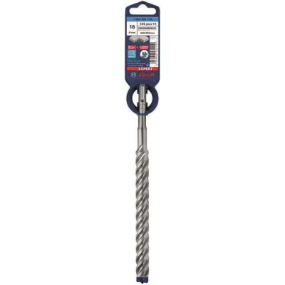 Bosch Hammerbohrer SDS-plus-7X 2608900138 | 18x200x265mm | Vollhartmetallkopf | 4-Schneider | Stahlbeton | Profi-Bohrer