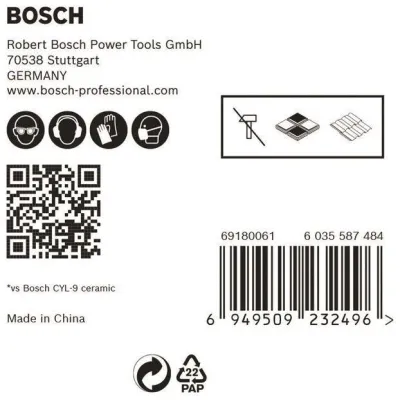 Bosch Fliesenbohrer-Set EXPERT HEX-9 2608900597 | 5-tlg. 4-10mm | Hartmetall | Für harte Fliesen | Sechskantschaft