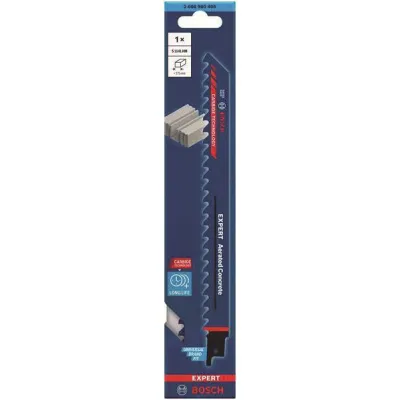 Bosch Säbelsägeblatt S1141HM 2608900408 | Porenbeton | Carbide-Zähne | Länge 225 mm | Expert Serie