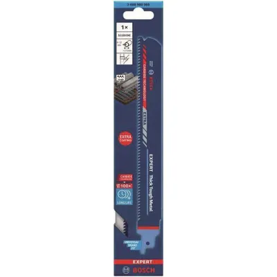 Bosch Säbelsägeblatt S1155CHC 2608900368 | EXPERT Thick Tough Metal | 225 mm | Hartmetall | für Stahl & Edelstahl