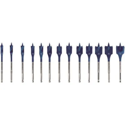 Bosch Professional Flachfräsbohrer-Set 2608900336 | EXPERT SELFCUT Speed | 13-tlg. | Ø 10-32mm | Holz | Schnellbohrer