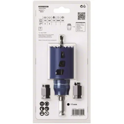 Bosch Lochsäge EXPERT ToughMaterial 2608900449 | 51 mm Durchmesser | 60 mm Schnitttiefe | Carbide-Zähne | Starter Kit