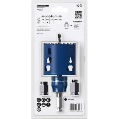Bosch Lochsäge Starter-Set 2608900450 | EXPERT ToughMaterial 68 mm | Schnitttiefe 60 mm | Carbide | Holz & Metall | Blau