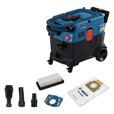 Bosch Professional Allzwecksauger GAS 12-40 MA | Industriestaubsauger H-Klasse | 1200W | 40l | HEPA | Blau