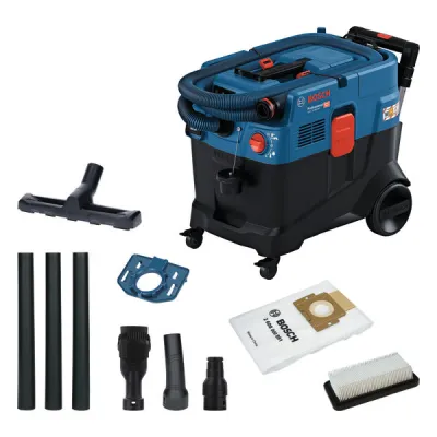 Bosch Professional Allzwecksauger GAS 12-40 MA | Industriestaubsauger M-Klasse | 1200W | 40l | HEPA | Blau