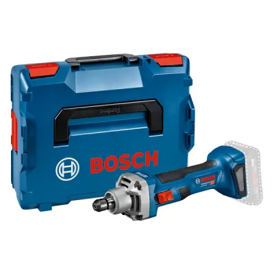 Bosch Akku-Geradschleifer GGS 18V-20 | 18V Brushless Motor | 24000 U/min | 1,2 kg | Spannzange | L-BOXX | blau