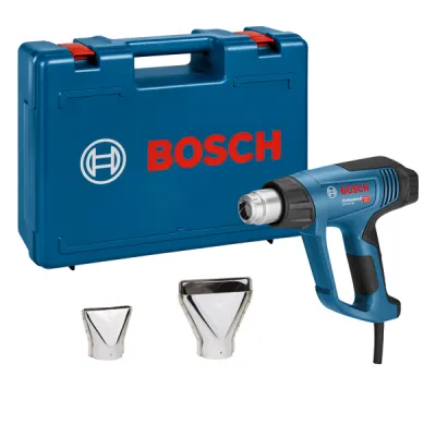 Bosch Professional Heißluftgebläse GHG 23-66 06012A6300 | 2300W | 50–650°C regelbar | 10 Luftstufen | 2 Düsen | Blau