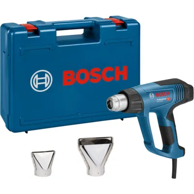 Bosch Professional Heißluftgebläse GHG 23-66 06012A6300 | 2300W | 50–650°C regelbar | 10 Luftstufen | 2 Düsen | Blau
