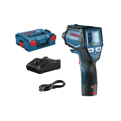 Bosch GIS 1000 C Thermodetektor | Infrarot-Temperaturmessgerät | Bluetooth | inkl. 12V Akku