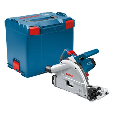 Bosch Professional Tauchsäge GKT 55 GCE / 0601675001 | 1.400 W | Sägeblatt Ø 165 mm | Schnitttiefe 57 mm | L-BOXX | Blau
