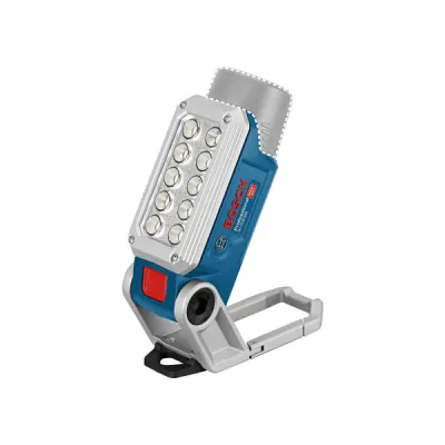 Bosch Professional Akku-LED-Arbeitsleuchte GLI 12V-330 06014A0000 | 330 Lumen | 10 LEDs | 12V | Magnet | Blau