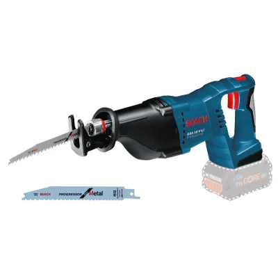 Bosch Professional Akku-Säbelsäge GSA 18V-LI | 18V Solo | bürstenlos | werkzeugloser Sägeblattwechsel | 28 mm Hub