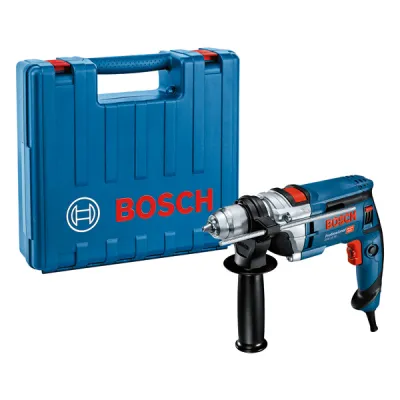 Bosch Schlagbohrmaschine GSB 16 RE 060114E500 | 750W | 2,2kg | 1,5–13mm Schnellspannbohrfutter | Koffer | Profi | Blau