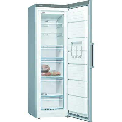 Bosch Stand-Gefrierschrank GSN36VLEP | NoFrost | 242L | 186x60x65cm | VarioZone | BigBox | E | Edelstahl-Optik