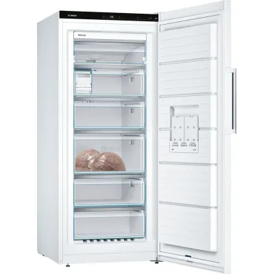 Bosch Gefrierschrank GSN51AWCV | NoFrost Tiefkühlschrank 290L | XXL | VarioZone | SuperGefrieren | EEK C | Weiß