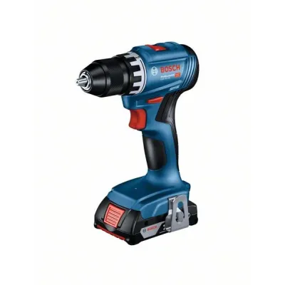 Bosch Professional Akku-Bohrschrauber GSR 18V-45 | 2x2,0Ah Li-Ion | 45 Nm | bürstenlos | 82-tlg. Zubehör | L-Case