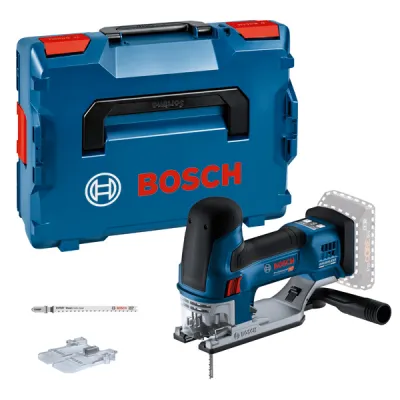 Bosch Akku-Stichsäge GST 18V-155 SC 18V | bürstenlos | 155mm Holztiefe | L-BOXX | ohne Akku/Ladegerät | blau