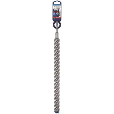 Bosch Hammerbohrer SDS-plus-7X 2608900154 | 28 mm x 400/450 mm | 4-Schneider | Vollhartmetallkopf | Beton & Stahlbeton